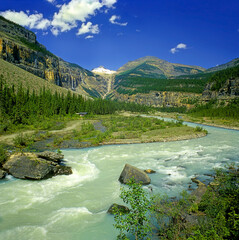 Robson River Valley, Mount Robson Provincial Park, Canadian Rocky Mountain - UNESCO World Heritage Site, British Columbia