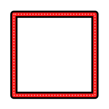 square frame with dotted border and rounded corners 