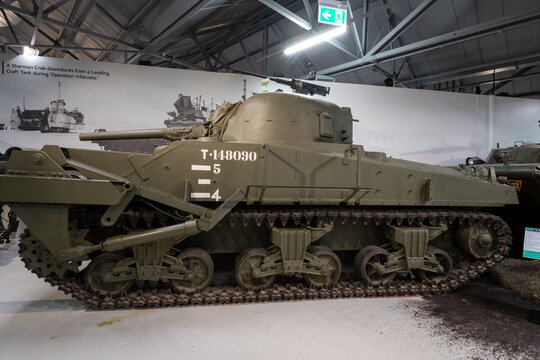 Photo of a Sherman Crab Mark 1 flail tank