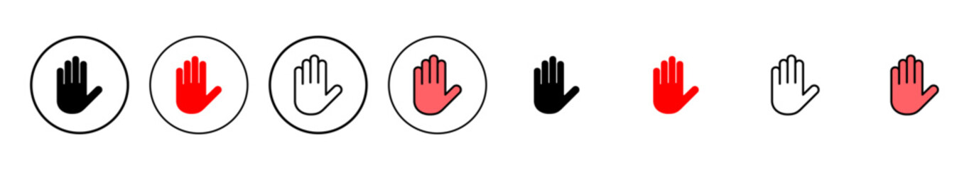 Hand icon vector illustration. hand sign and symbol. hand gesture