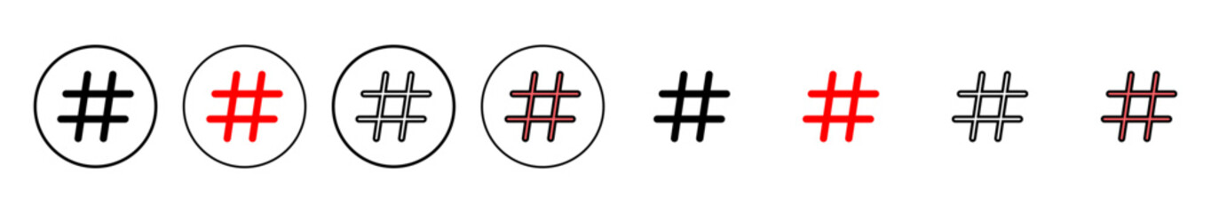 Hashtag icon vector illustration. hashtag sign and symbol