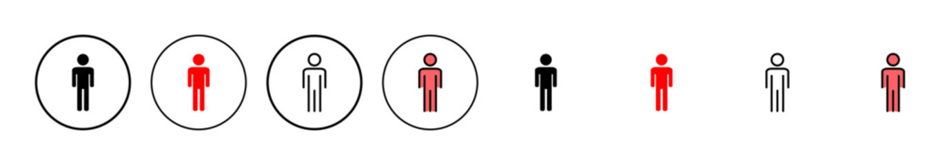 Man icon vector illustration. male sign and symbol. human symbol