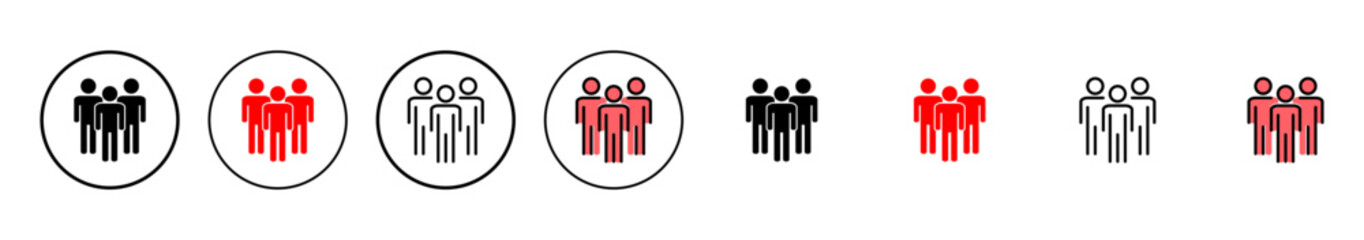 People icon vector illustration. person sign and symbol. User Icon vector