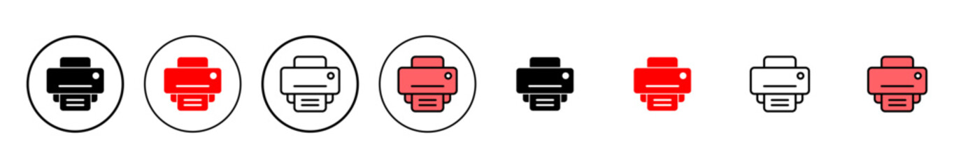 Print icon vector illustration. printer sign and symbol