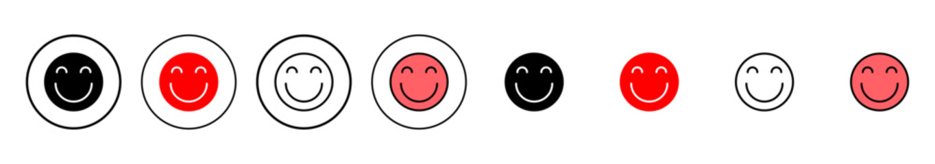 smile icon vector illustration. smile emoticon icon. feedback sign and symbol