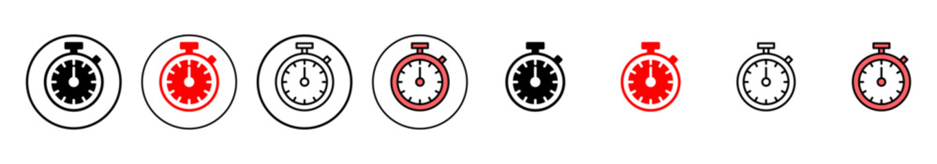 stopwatch icon vector illustration. Timer sign and symbol. Countdown icon. Period of time