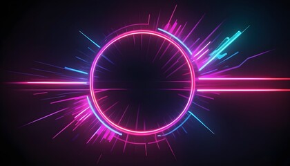 abstract background with glowing lights neon effect