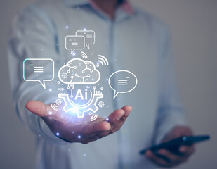 AI tech, Artificial Intelligence, technology smart robot AI, artificial intelligence by open...