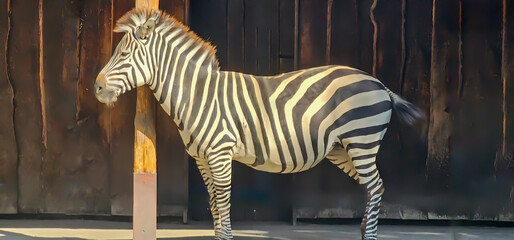 one zebra in the zoo