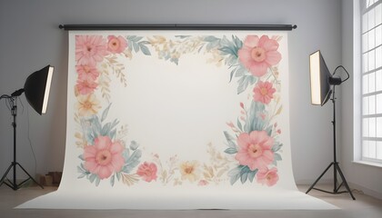 Patterned Border Enclave: Unobstructed Center for Custom Design Elements, Creating Charm and Elegance"