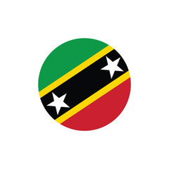 Saint kitts and nevis flag icon vector