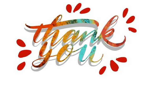 hand writen animation thanks