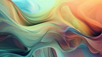 Tranquil abstract backdrop. Serene display of colorful shapes. - obrazy, fototapety, plakaty