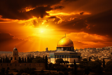 Naklejka premium Masjid Aqsa