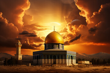 Naklejka premium Masjid Aqsa