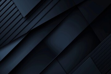 Sleek Blue Noir Abstract: Modern abstract backdrop with a minimal color gradient of black and blue, epitomizing sleekness. - obrazy, fototapety, plakaty