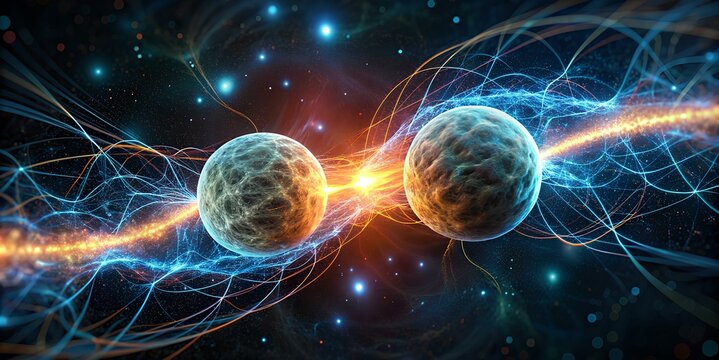 Unraveling Quantum Mysteries: Exploring Entangled Particle Design and Non-Local Connections in Glowing Threads and Wave Patterns