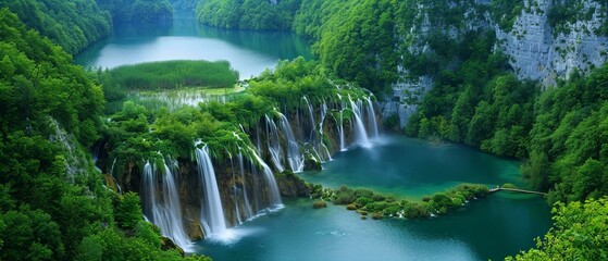 waterfall in the jungle