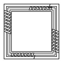 Outline Frame Border Rectangle Abstract Vector 