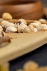 making homemade chocolate with different ingredients