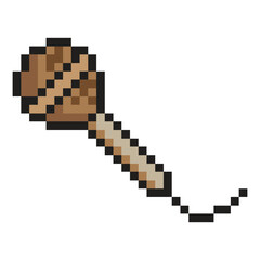 Microphone in pixel art style