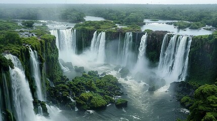 Fototapeta premium waterfall in the mountains