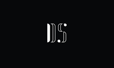 DS, SD, D, S, Abstract letters Logo monogram