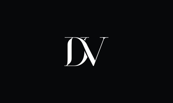 DV, VD, D, V, Abstract Letters Logo monogram