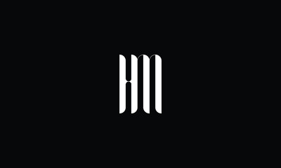 HM, MH, H, M, Abstract Letters Logo monogram