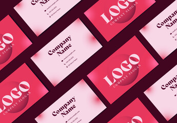 Red Simple Business Card