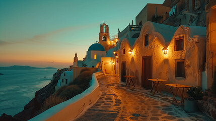 Traversing the Typical Buildings of Oia, Santorini