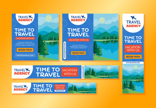 Blue Travel Agency Web Banner