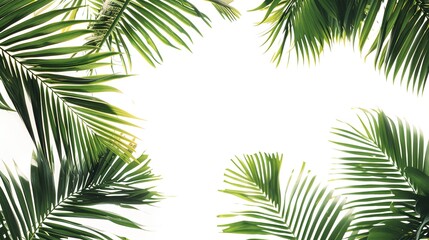 Fototapeta na wymiar Tropical palm leaves jungle leaf seamless floral pattern background