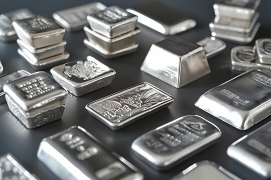 Diverse Silver Bars for Financial Diversity, variety, shapes and sizes, silver investments, precious metals