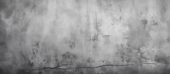 Obraz premium A grey concrete wall with a wood rectangle pattern, resembling a freezing natural landscape. The black and white tints and shades create a striking contrast