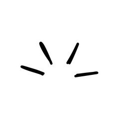 Hand drawn pop surprise line frame for title headline