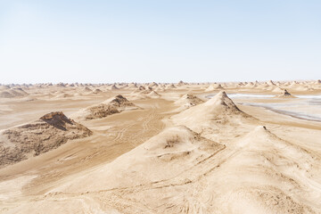 Qinghai Haixi Dachaidan original wind erosion landform