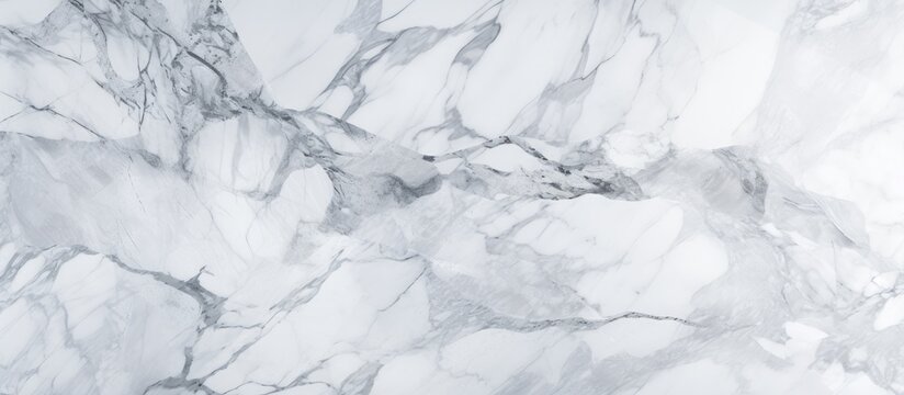 A detailed closeup shot of a snowy slope with a mesmerizing white marble texture resembling a frozen natural landscape, captured in monochrome photography