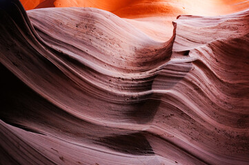 アンテロープキャニオンの砂岩の模様