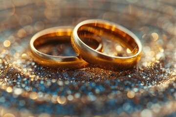 Obraz na płótnie Canvas wedding rings close up