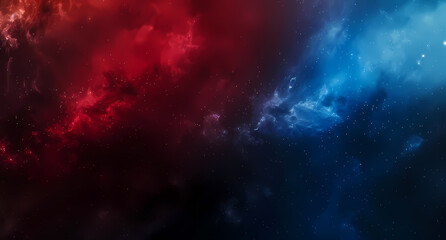 Fototapeta premium abstract red and blue gradient space nebula wallpaper