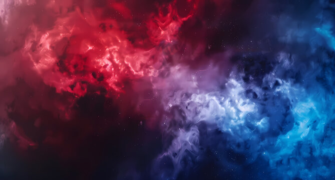abstract red and blue gradient space nebula wallpaper