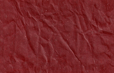 Seamless battered dark red kraft paper texture. Grunge rough natural page.