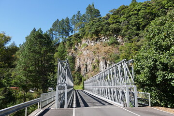 Brücke über den Fluss Rio Caldera bei Boquete in Panama