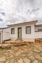 casa histórica na cidade de Tiradentes, Estado de Minas Gerais, Brasil