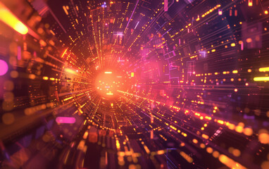 Naklejka premium Technology, set of data in the center of the image, information, smart object, technical electronic background