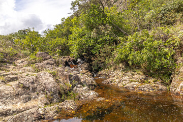 Fototapeta na wymiar rio na serra de São José, na cidade de Tiradentes, Estado de Minas Gerais, Brasil