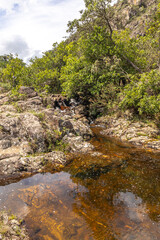 rio na serra de São José, na cidade de Tiradentes, Estado de Minas Gerais, Brasil