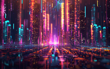 Technology, set of data in the center of the image, information, smart object, technical electronic background