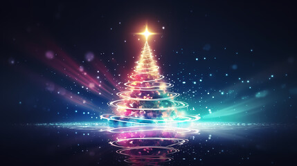 A beautifully decorated Christmas tree